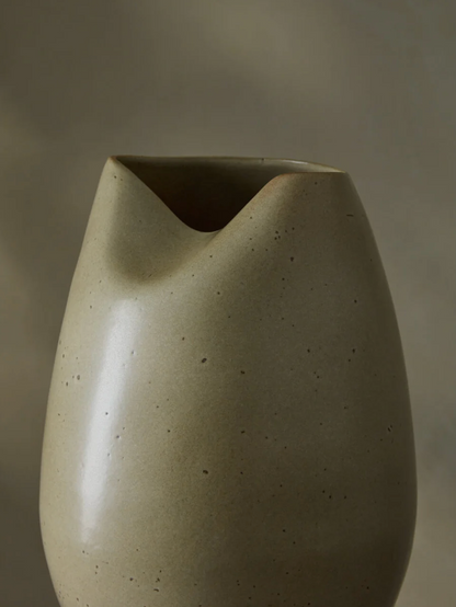 Modern Olive Ceramic Vase – Large Decorative Statement Piece