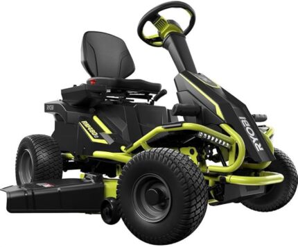 RYOBI 38-Inch 100 Ah Battery Electric Rear Engine Riding Lawn Mower