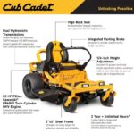 Cub Cadet Ultima ZT1 50-Inch Zero-Turn Gas Riding Lawn Mower – Power, Precision & Comfort - Image 3