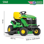 John Deere S140 48-in 22 HP V-Twin Gas Hydrostatic Riding Lawn Tractor - Image 3