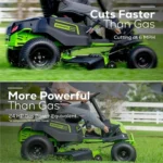 Greenworks Pro 42 in. 60V Cordless Battery Electric CrossoverT Tractor Riding Lawn Mower (CRT426) - Image 5