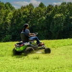 Greenworks Pro 42 in. 60V Cordless Battery Electric CrossoverT Tractor Riding Lawn Mower (CRT426) - Image 3