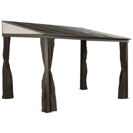 Sojag 500-9165470 10 x 12 ft. Portland No. 53 Wall Gazebo Steel Roof
