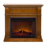 Duluth Forge Full Size Electric Fireplace – Remote Control, Apple Spice Finish – Model# EL1350-3-AS