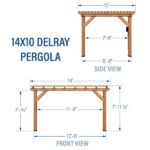 14×10 Delray Pergola - Image 13