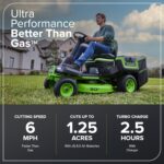 Greenworks 60V 30” CrossoverT Riding Lawn Tractor with 8.0 Ah - Image 6