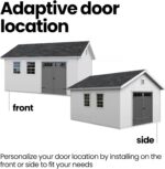 Handy Home Products Scarsdale 12x16 Do-it-Yourself Wooden Storage Shed with Floor - Image 3